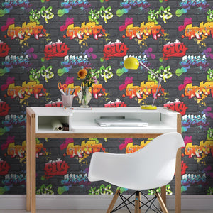 Kids-Club-Neon-Graffiti-Black-Wallpaper-by-Rasch-237801