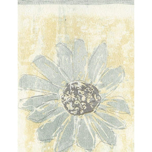 Ceroc Sketched Daisy Grey / Mustard 10 Metre Border by Fine Decor B5837