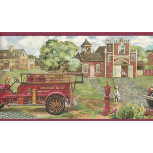 Fire Engines Red Border by Rosedale CYB1483