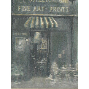 Parisian Cafe Blue / Cream Border by Rosedale KK79366