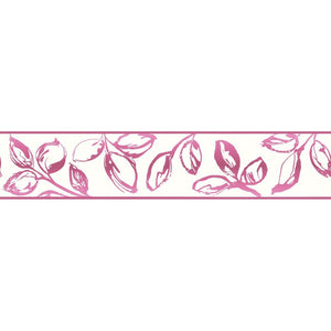 Esprit 7 Leaf Pink / White Border by AS Creation 2646-26