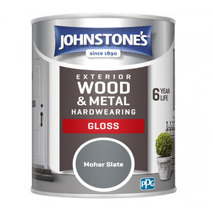 Moher Slate Exterior Hardwearing Gloss - Johnstones Exterior Wood & Metal Paint