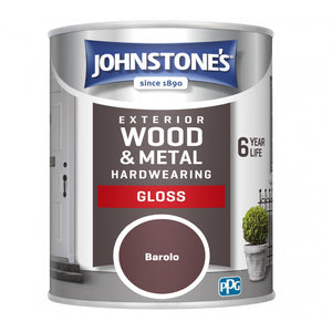 Barolo Exterior Hardwearing Gloss - Johnstones Exterior Wood & Metal Paint