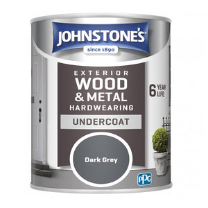 Grey Exterior Hardwearing Undercoat - Johnstones Exterior Wood & Metal Paint