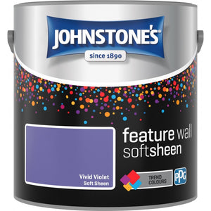 Vivid Violet Soft Sheen Emulsion - Johnstones Feature Wall and Ceiling Paint