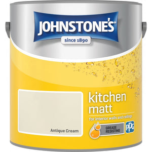 Antique Cream Matt Emulsion - Johnstones Kitchen Matt Wall and Ceiling Paint