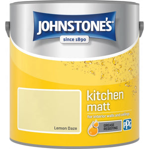 Lemon Daze Matt Emulsion - Johnstones Kitchen Matt Wall and Ceiling Paint