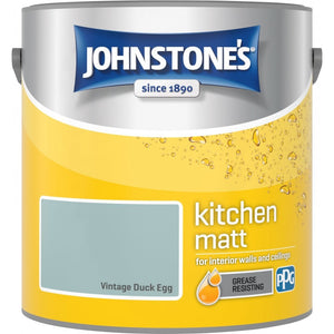 Vintage Duck Egg Matt Emulsion - Johnstones Kitchen Matt Wall and Ceiling Paint