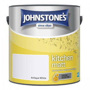 Antique White Matt Emulsion - Johnstones Kitchen Matt Wall and Ceiling Paint