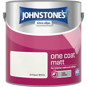 Antique White Matt Emulsion - Johnstones One Coat Wall and Ceiling Paint