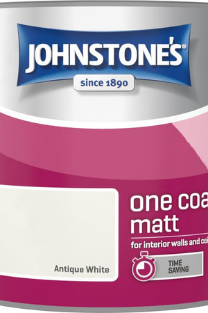 Antique White Matt Emulsion - Johnstones One Coat Wall and Ceiling Paint
