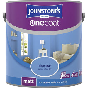 Blue Star Matt Emulsion - Johnstones One Coat Wall and Ceiling Paint