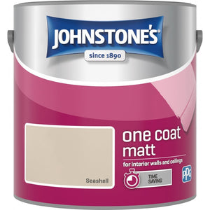 Seashell Matt Emulsion - Johnstones One Coat Wall and Ceiling Paint