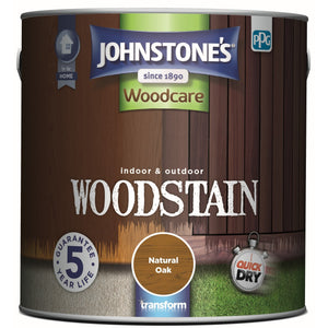 Natural Oak Satin - Johnstone's Indoor & Outdoor Woodstain