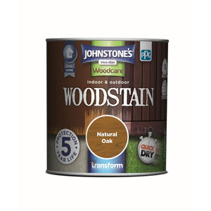 Natural Oak Satin - Johnstone's Indoor & Outdoor Woodstain