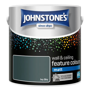 Ivy Sky Matt Emulsion - Johnstones Feature Wall and Ceiling Paint