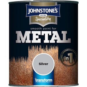 Smooth Paint For Metal Silver - Johnstone's Speciality Paint