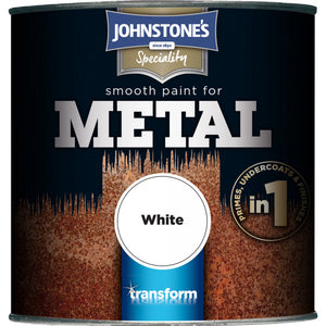 Smooth Paint For Metal White - Johnstone's Speciality Paint
