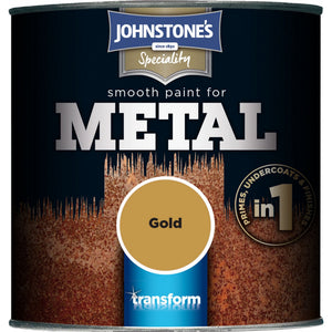 Smooth Paint For Metal Gold - Johnstone's Speciality Paint