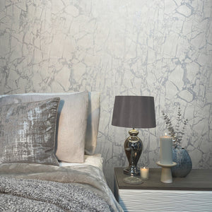 Enzo-Marble-White-Silver-Wallpaper-by-The-Design-Library-538144