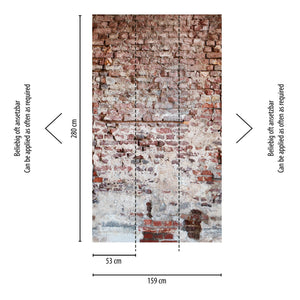 Rustic Brick Mural from Metropolitan Stories The Wall by AS Creation 383351