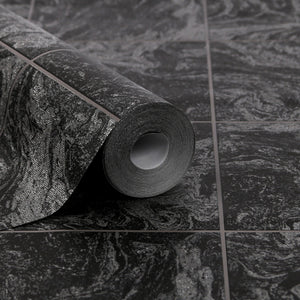 Contour-Glitter-Marble-Tile-Black-Wallpaper-by-Graham-Brown-104880