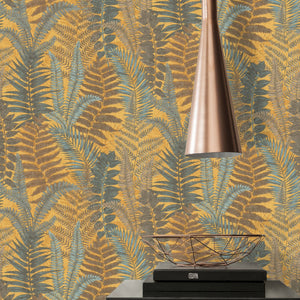 Famous-Garden-Tropical-Fern-Yellow-Wallpaper-by-AS-Creation-39347-2