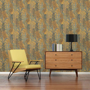 Famous-Garden-Tropical-Fern-Yellow-Wallpaper-by-AS-Creation-39347-2