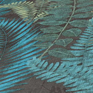 Famous-Garden-Tropical-Fern-Black-Aqua-Wallpaper-by-AS-Creation-39347-3