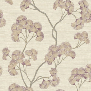 Sumatra-Ginkgo-Textured-Wallpaper-Mauve-by-The-Design-Library-316001