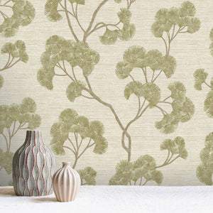 Sumatra-Ginkgo-Textured-Wallpaper-Green-by-The-Design-Library-316032