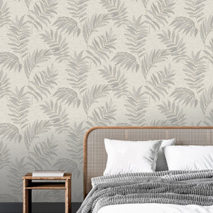 Sumatra-Leaf-Textured-Wallpaper-Grey-by-The-Design-Library-316438