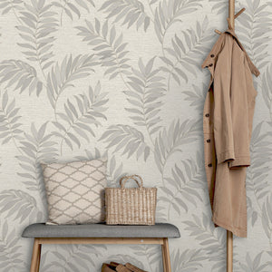 Sumatra-Leaf-Textured-Wallpaper-Grey-by-The-Design-Library-316438