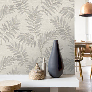 Sumatra-Leaf-Textured-Wallpaper-Grey-by-The-Design-Library-316438