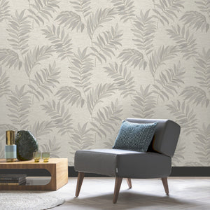 Sumatra-Leaf-Textured-Wallpaper-Grey-by-The-Design-Library-316438