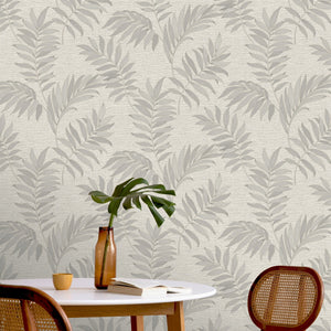 Sumatra-Leaf-Textured-Wallpaper-Grey-by-The-Design-Library-316438