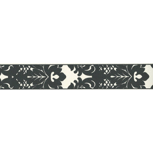 Only Borders Damask Narrow Black / White Border by AS Creation 96214-1