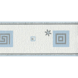 Laverna Motif Blue / Grey Border By AS Creation 5360-37