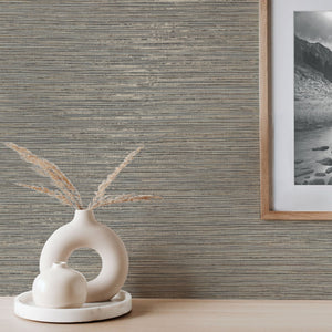 Fusion-Grasscloth-Plain-Texture-Wallpaper-Stone-Grey-by-Crown-M1767