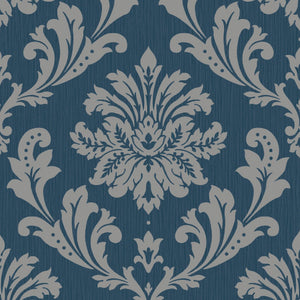 Louise-Damask-Navy-Wallpaper-by-Grandeco-Life-A53801