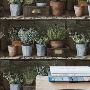 Facade-Herb-Pots-Wallpaper-from-Wall-Fashion-by-Grandeco-FC3102