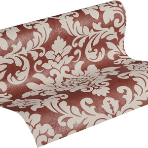 Diamonds-Glitter-Textured-Damask-Red-Beige-Wallpaper-by-AS-Creation-37270-5