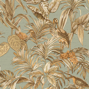 Embellish-Wallstitch-Birds-of-Paradise-Teal-Gold-Wallpaper-by-design-id-DE120017
