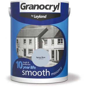 Spray Blue Smooth Masonry Paint - Granocryl by Leyland
