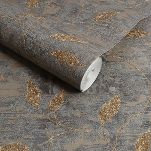 Boutique-Ornamental-Leaf-Steel-Gold-Heavyweight-Vinyl-Wallpaper-by-Graham-Brown-128796