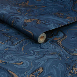 Liquid-Navy-Gold-Wallpaper-by-Graham-and-Brown-Fresco-119559