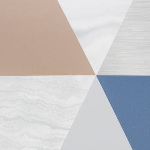 Harlequin - Blue/Rose Gold Wallpaper by Graham and Brown Fresco 111399