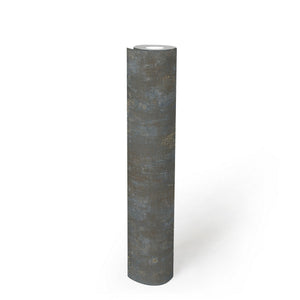 Stories-Of-Life-Concrete-Texture-Blue-Gold-Wallpaper-by-AS-Creation-39670-1