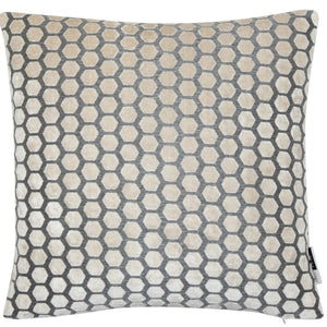 Jorvik Cream Hexagonal 43cm Square Cushion from Malini