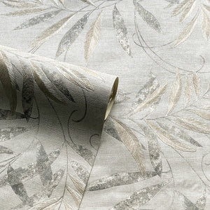 Luxury-Leaf-Soft-Silver-Wallpaper-by-Arthouse-299302